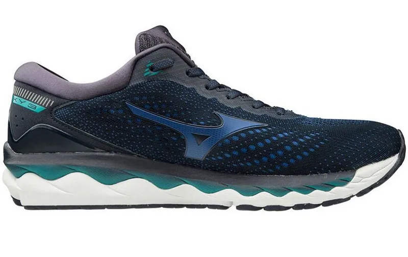 Mizuno Men s Wave Sky 3 Navy Tile Blue